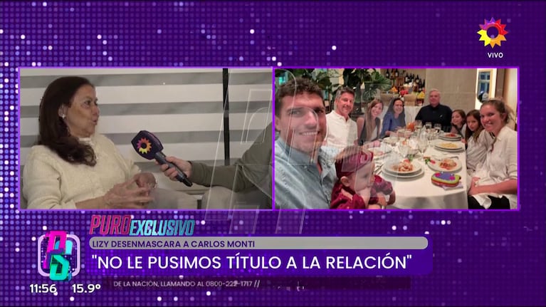 Lizi, la mujer que fue pareja de Carlos Monti tras quedar viudo.