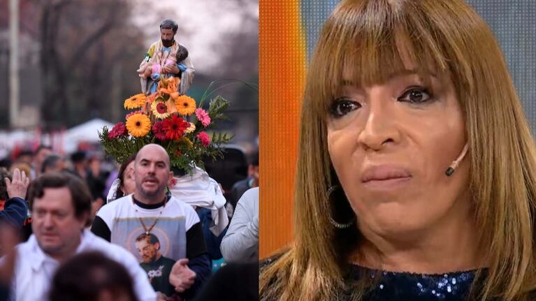 Lizy cuestionó a los que critican a la Iglesia y le rezan a San Cayetano. 