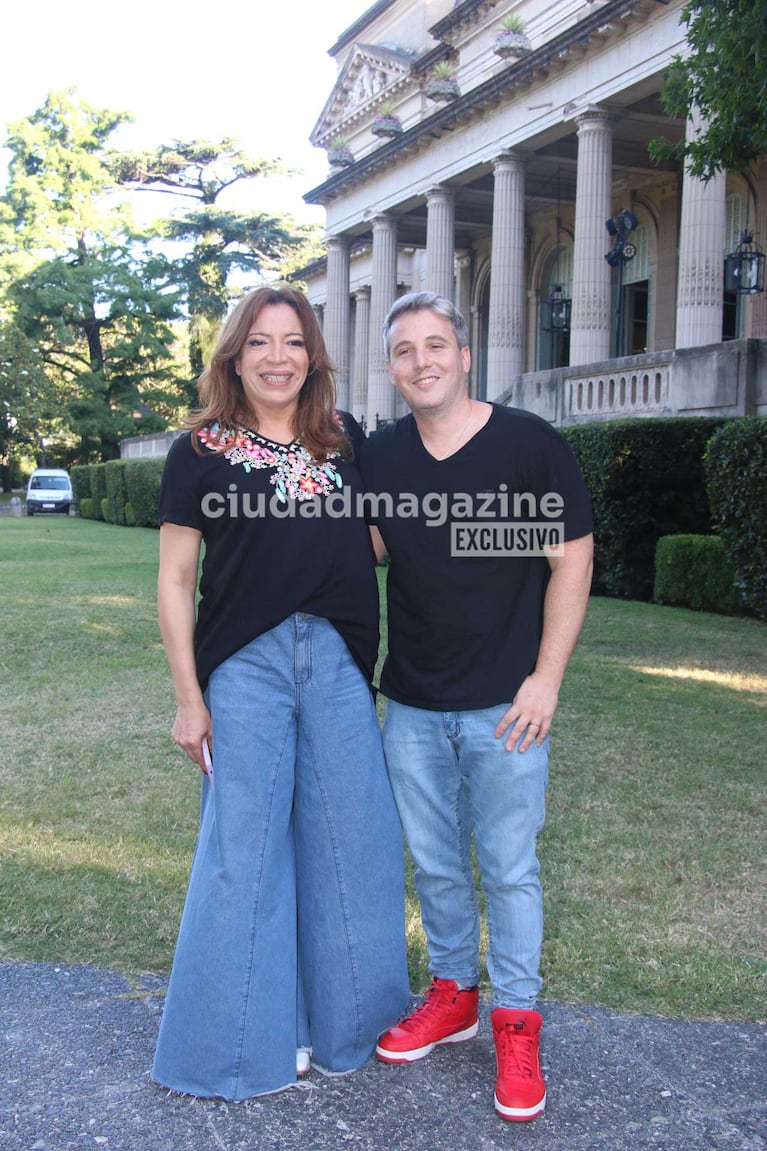 Lizy Tagliani con su marido Sebastián Nebot (Foto: Movilpress)