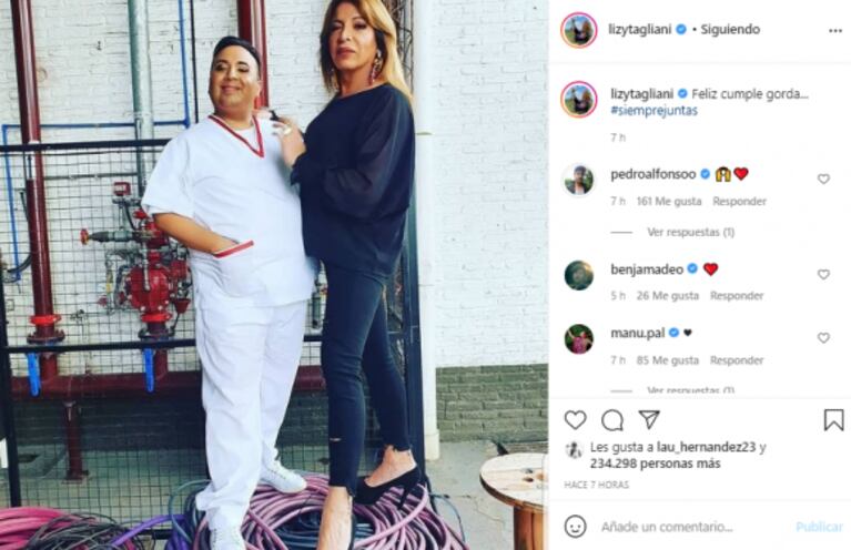 Lizy Tagliani recordó a La Floppy en el día de su cumpleaños, a casi 8 meses de su muerte: "Siempre juntas"