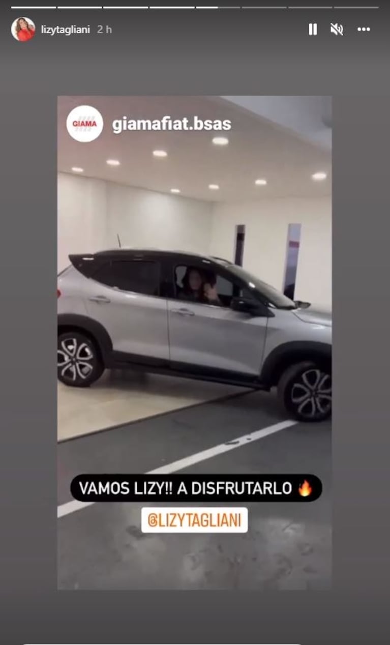 Lizy Tagliani se compró su primer auto 0 km: “Ojalá todos puedan cumplir sus sueños”