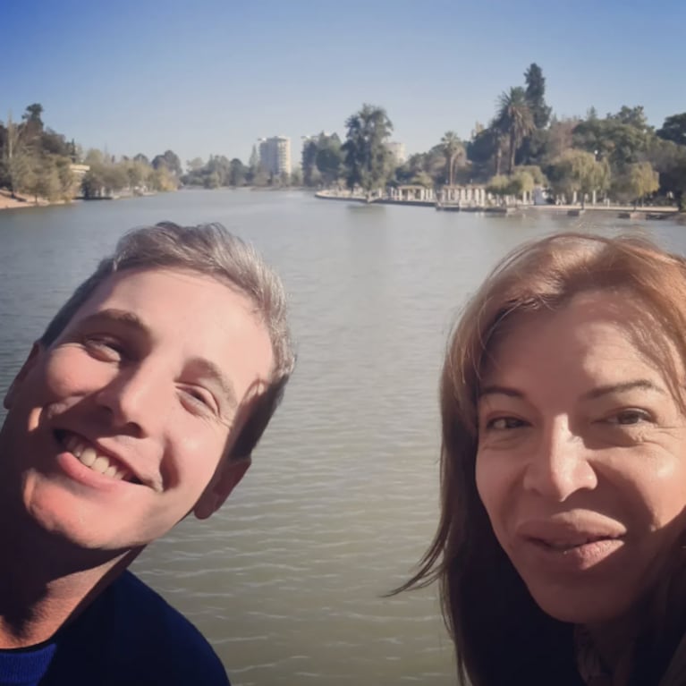 Lizy Tagliani se fue de mini luna de miel con su novio a Mendoza