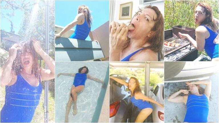 Lizy Tagliani se postula para ser "la trava del verano" (Fotos: Twitter)