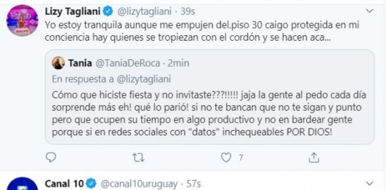 Lizy Tagliani, tras ser acusada de hacer festejo en El precio justo: "Aunque me empujen del piso 30, caigo protegida en mi conciencia"