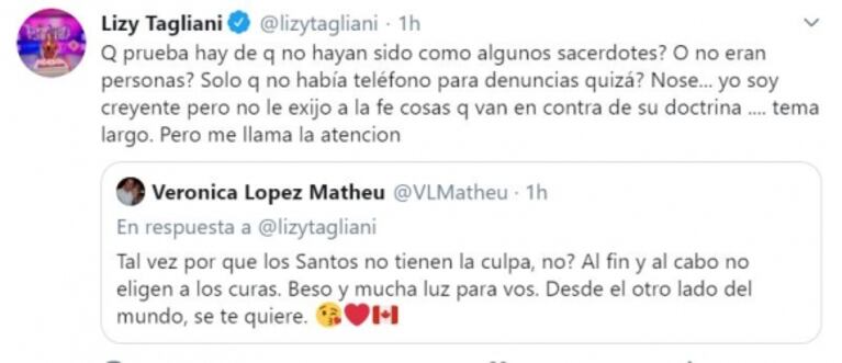Lizy Tagliani y su fuerte mensaje cuestionando a los que van a San Cayetano y critican a la Iglesia: "¿Por qué somos tan contradictorios?"