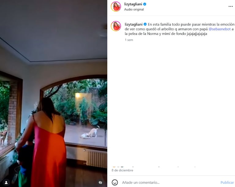 Lizy Tagliani y su hijo Tati (Foto de Instagram)