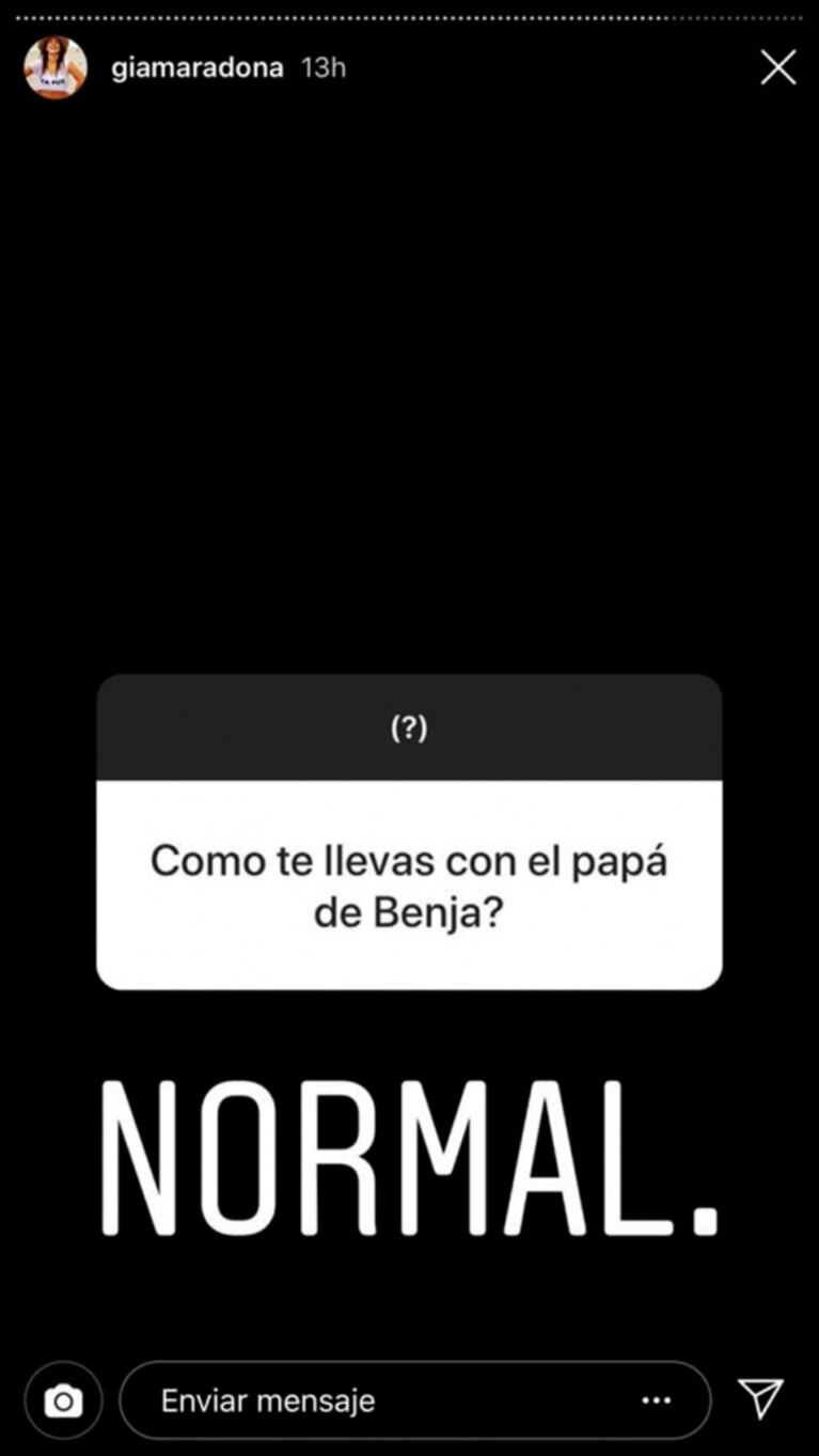 Llamativa respuesta de Gianinna Maradona cuando le preguntaron si para el Kun Agüero su hijo es su prioridad