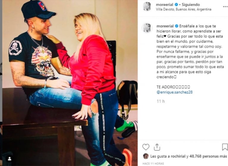 Llamativo posteo de Morena Rial con un joven tras confirmar su separación de Facundo Ambrosioni: "Prometo..."