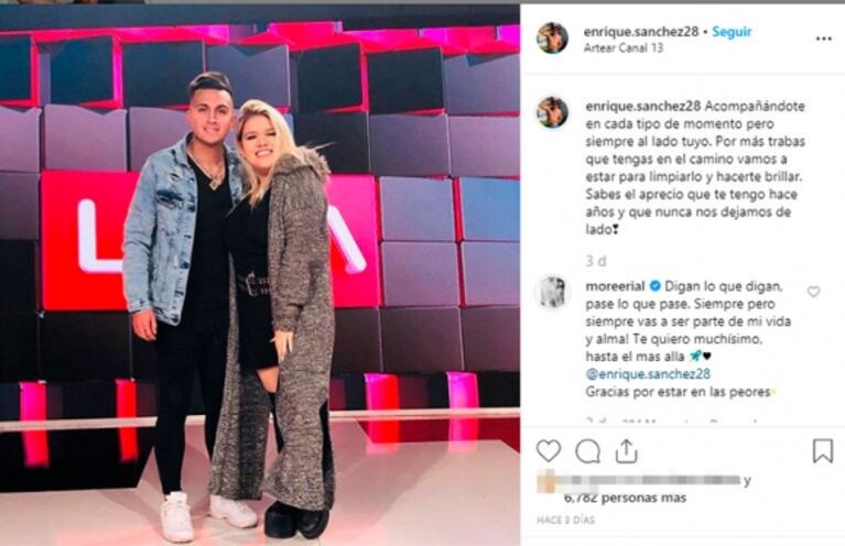 Llamativo posteo de Morena Rial con un joven tras confirmar su separación de Facundo Ambrosioni: "Prometo..."