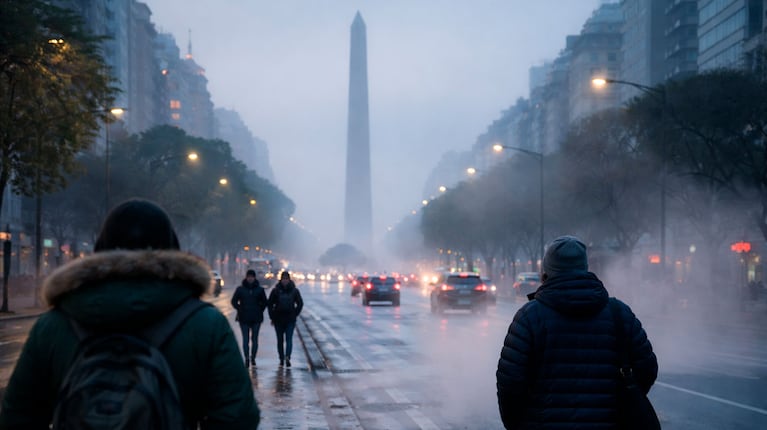 Llega el primer frío fuerte: cuándo bajan con fuerza las temperaturas en Argentina (foto creada con IA)