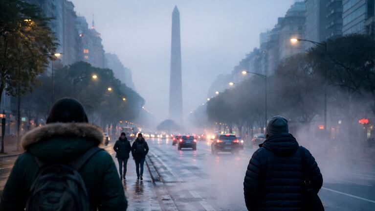 Llega el primer frío fuerte: cuándo bajan con fuerza las temperaturas en Argentina (foto creada con IA)