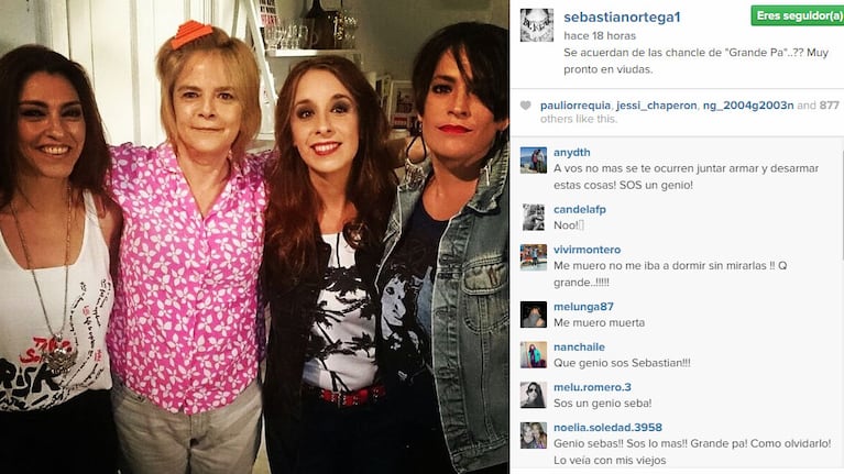 Llegan "Las chancles" a Viudas: María Leal se reencontró en escena con Nancy Anka, Julieta Fazzari y Gabriela Allegue (Foto: Instagram)