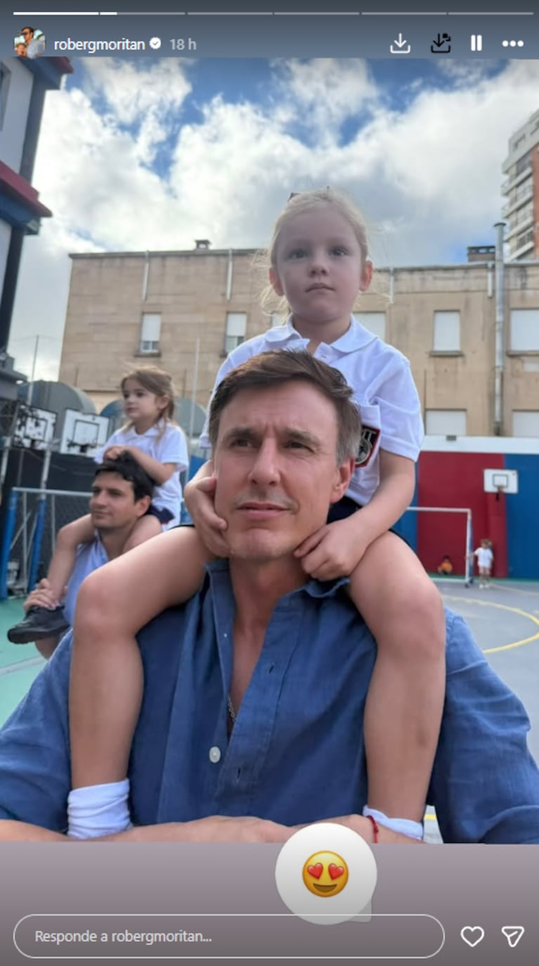 Llegó el primer día de clases de Anita García Moritán, la hija de Pampita y Roberto García Moritán | Créditos: Instagram @robergmoritan