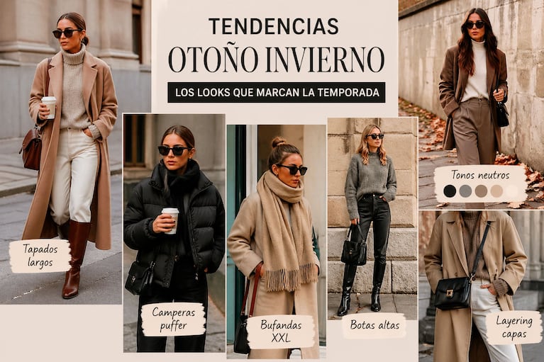 Llegó el primer frío a Argentina: los looks abrigados que marcan tendencia y cómo adaptarlos (foto creada con IA)