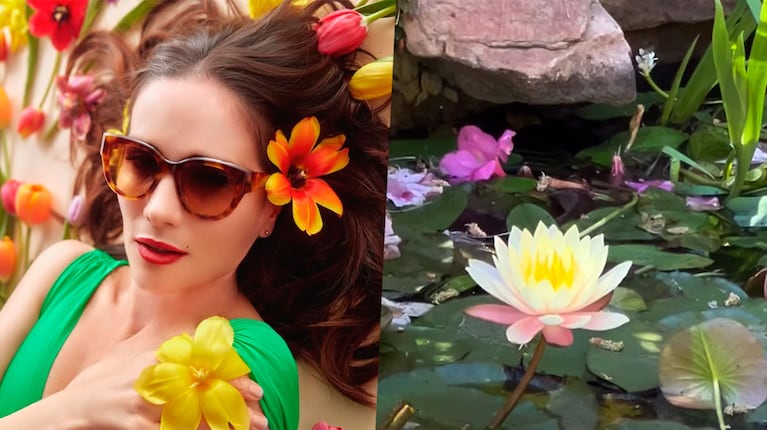 Llegó la primavera al jardín de Natalia Oreiro (Foto: Instagram)