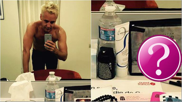 ¡Lluvia de corazones! La selfie sexy de Vicuña, sin remera en su camarín y un tierno recuerdo de Blanquita. Foto: Instagram