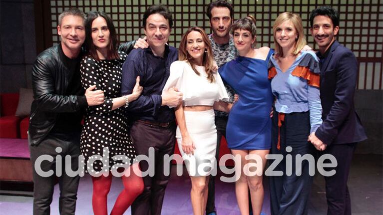 Lluvia de famosos en el estreno de Dos más dos. Fotos: Movilpress.