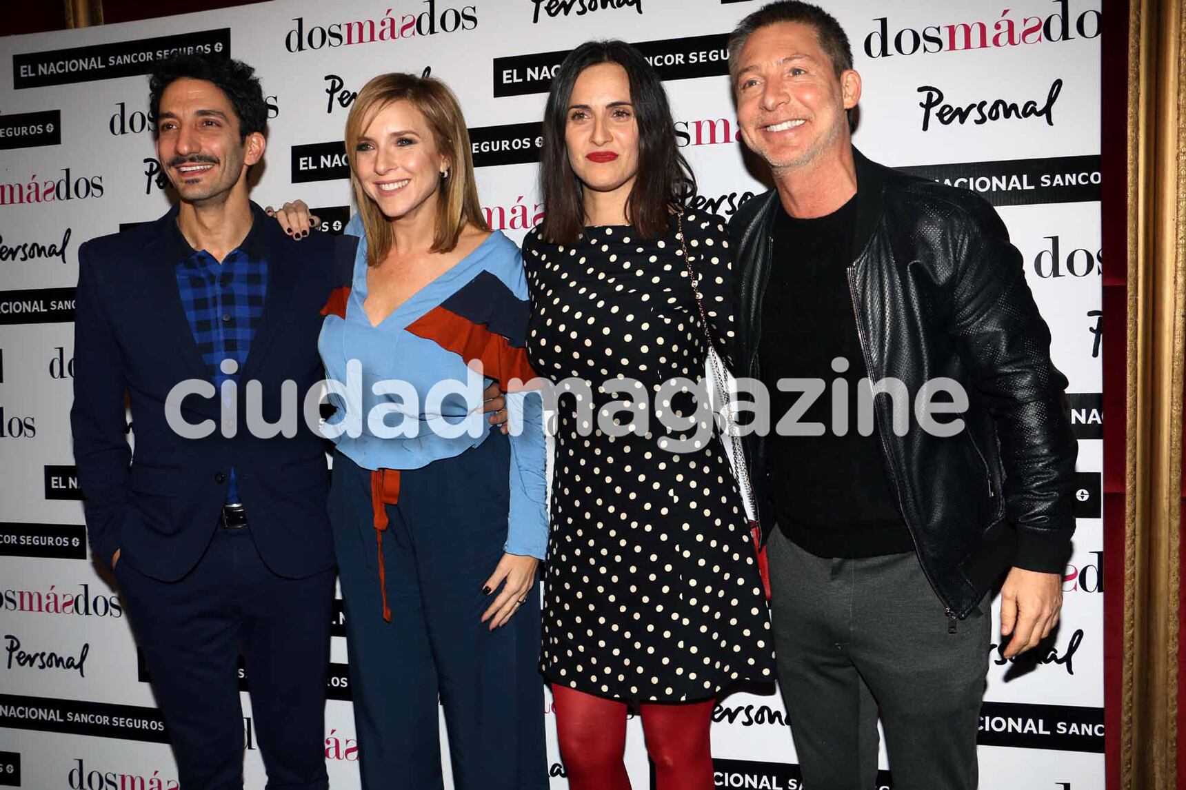 Lluvia de famosos en el estreno de Dos más dos. Fotos: Movilpress.