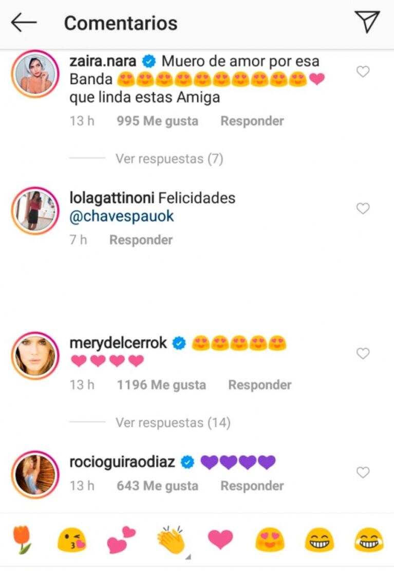 ¡Lluvia de likes! Los famosos colmaron de mensajes públicos a Paula Chaves, tras anunciar su tercer embarazo