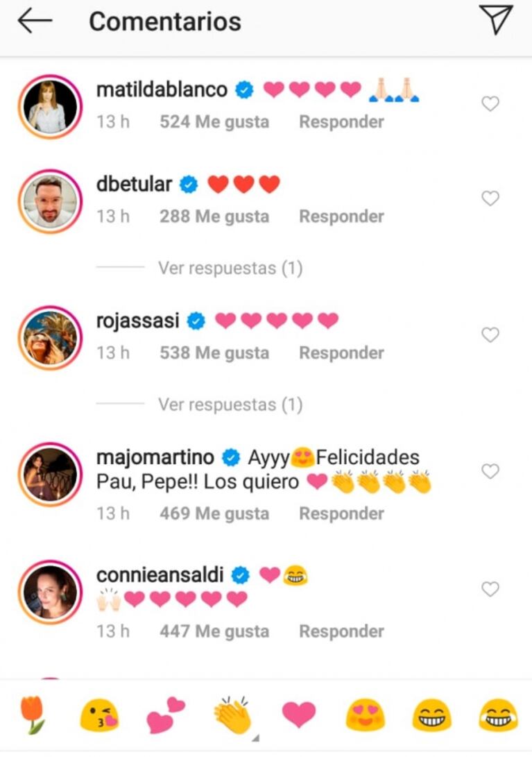 ¡Lluvia de likes! Los famosos colmaron de mensajes públicos a Paula Chaves, tras anunciar su tercer embarazo