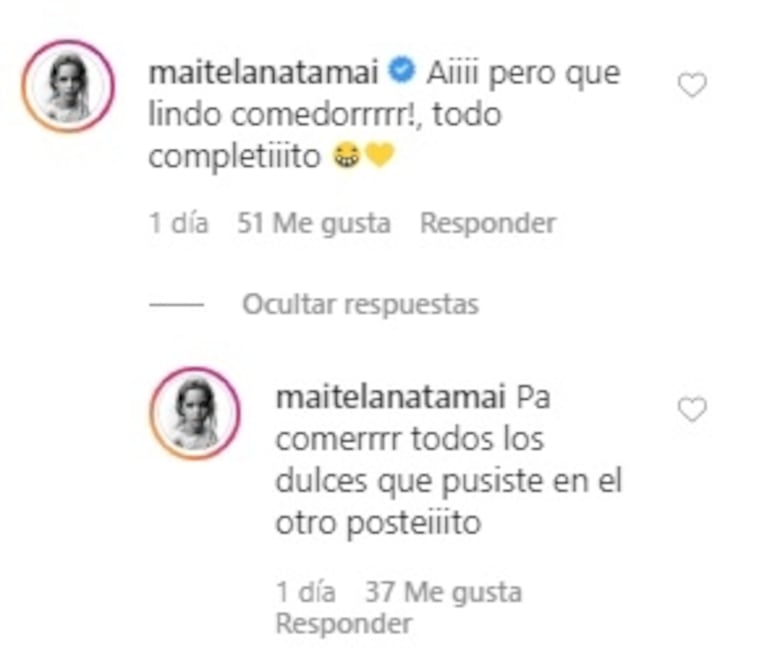 Lluvia de likes y piropos de Maite Lanata a Nico Occhiato en las redes: ¿se ha formado una pareja?