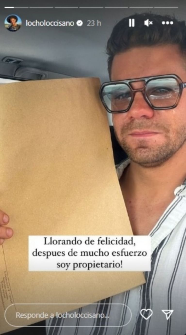 Locho Loccisano mostró que se compró una casa y se emocionó: "¡Soy propietario!"