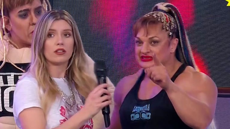 Locomotora Oliveras y Laurita Fernández en Bienvenidos a Bordo