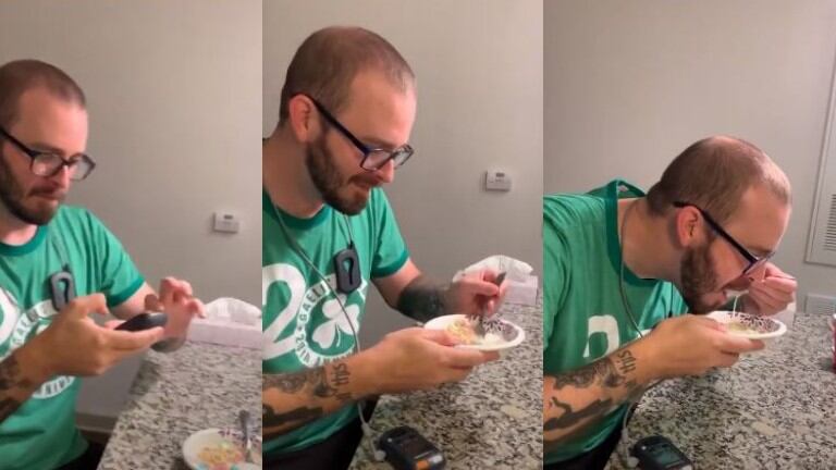 Logra comer un tazón de cereales tras siete años padeciendo Parkinson