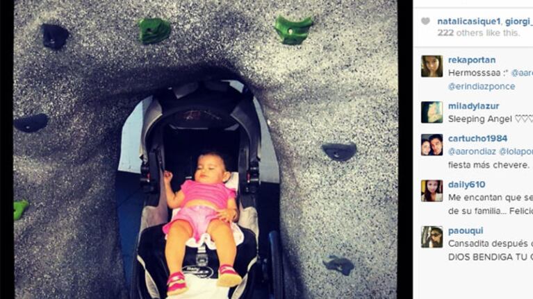 Lola Ponce festejó el primer cumple de su hija Erin (Foto: Instagram).