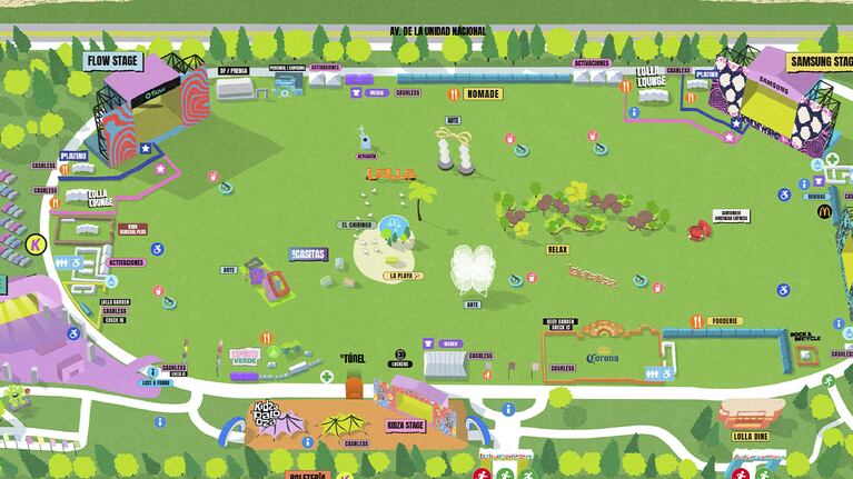 Lollapalooza anuncia el nuevo mapa para su edición 2026