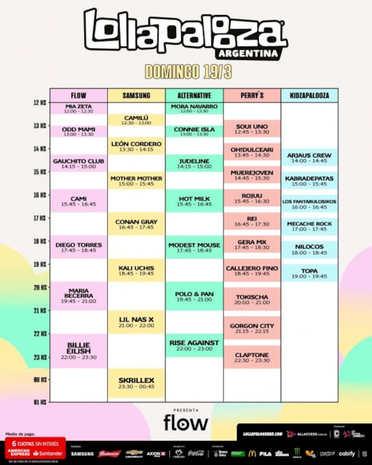 Lollapalooza Argentina 2023, horarios, accesos, transportes: todo lo que hay que saber para disfrutar el festival