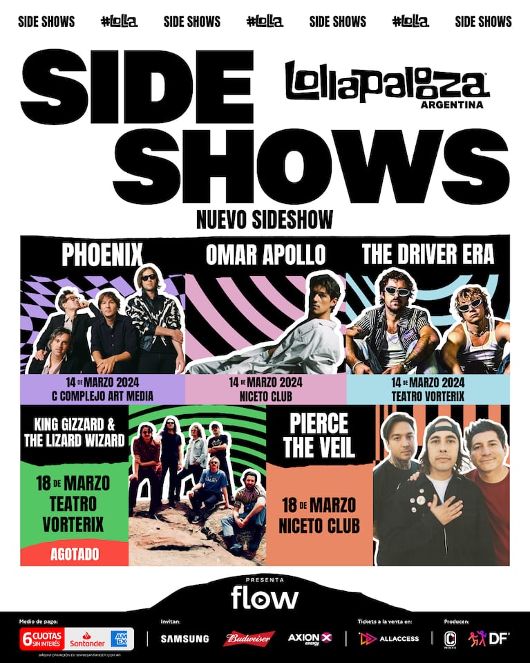 Lollapalooza Argentina 2024 anuncia un nuevo sideshow: Pierce the Veil