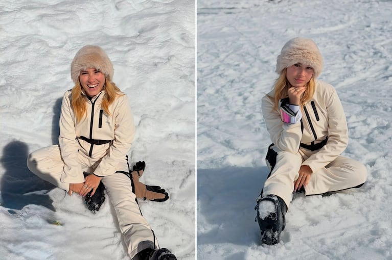 Lolo Poggio conoció la nieve por primera vez (Foto: Instagram @lolopoggio_)