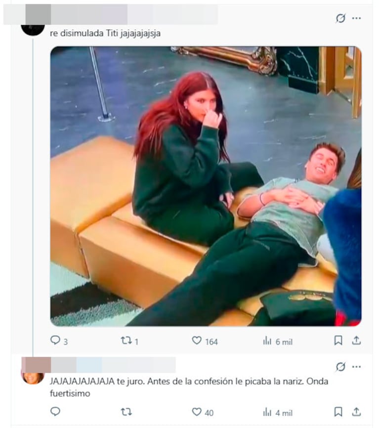 Lolo Poggio reveló en qué parte del cuerpo tiene mal olor y sorprendió a todos (captura de X)