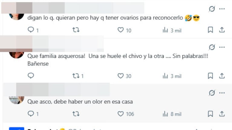Lolo Poggio reveló en qué parte del cuerpo tiene mal olor y sorprendió a todos (captura de X)