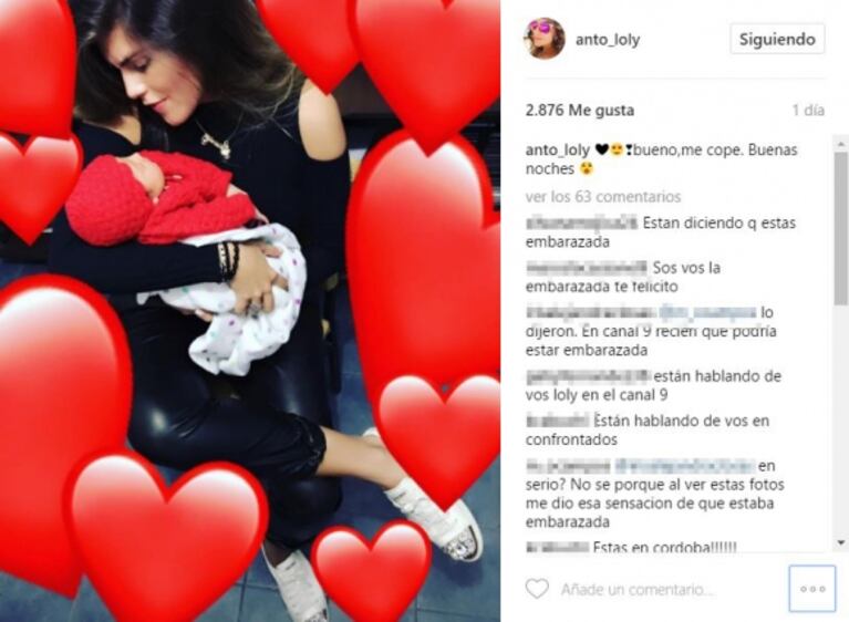 ¿Loly Antoniale está embarazada? Su reacción tras ver el rumor: "¡Me enteré por TV que voy a ser mamá! ¡Pero no, no es cierto!"