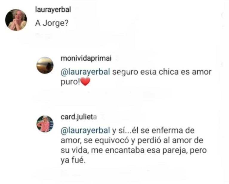 Loly Antoniale hizo una llamativa publicación en medio de la internación de Jorge Rial: "Enviando amor"