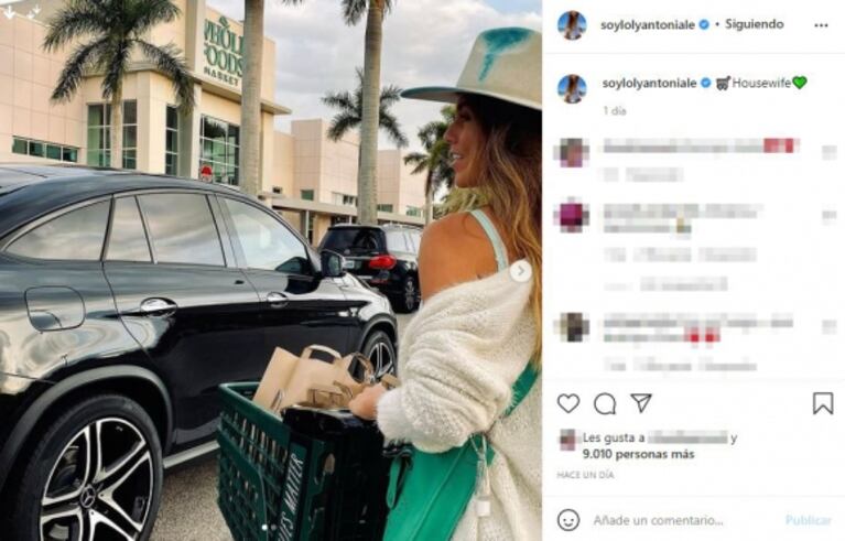 Loly Antoniale maneja un lujoso auto de 26 millones de pesos en su nueva vida en Miami