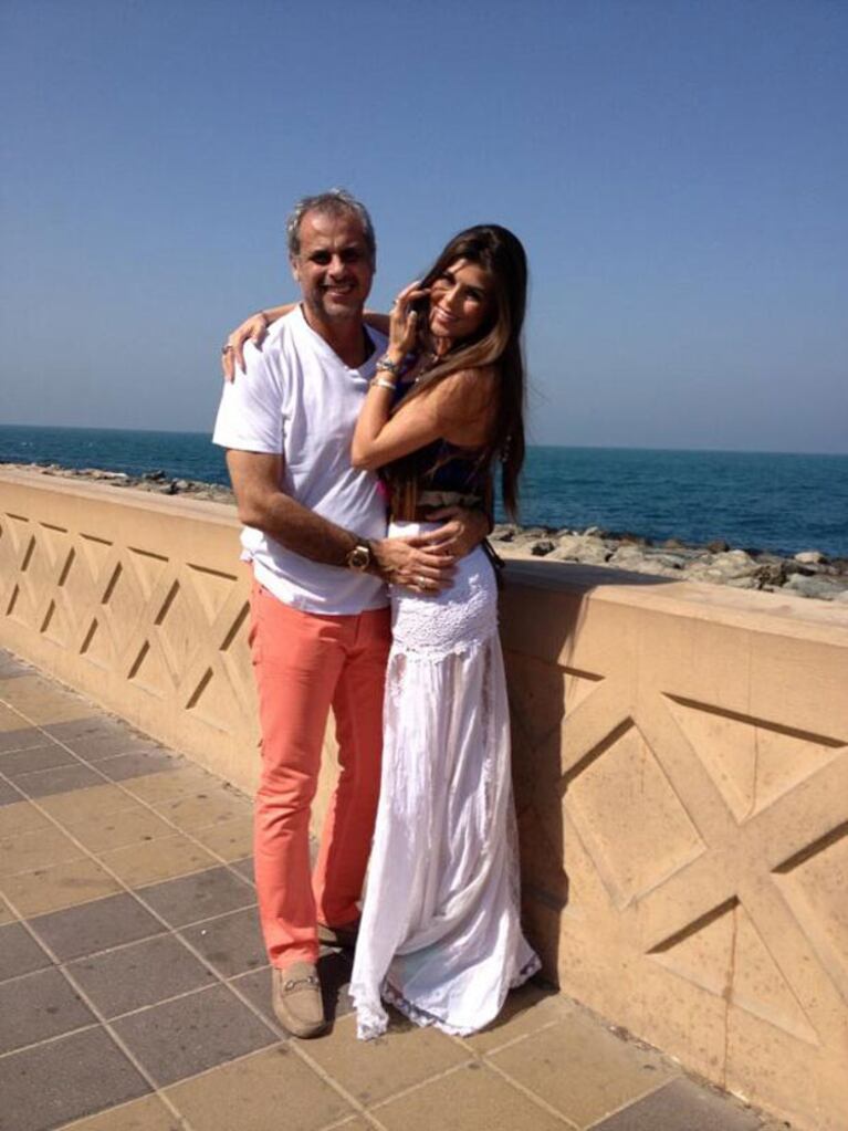 Loly Antoniale también le dedicó un tierno mensaje a su amor, Jorge Rial (Foto: Twitter). 