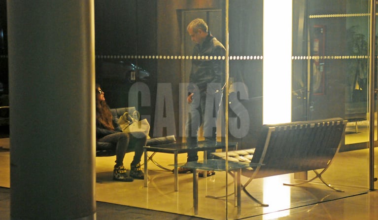 Loly Antoniale y Jorge Rial, las fotos de la despedida. (Foto: revista Caras)