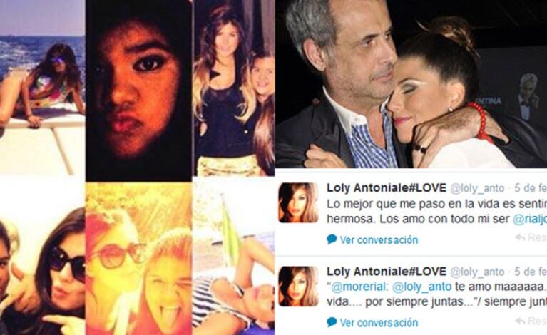 Loly Antoniale y una cariñosa charla tuitera con Morena Rial. (Foto: Web)