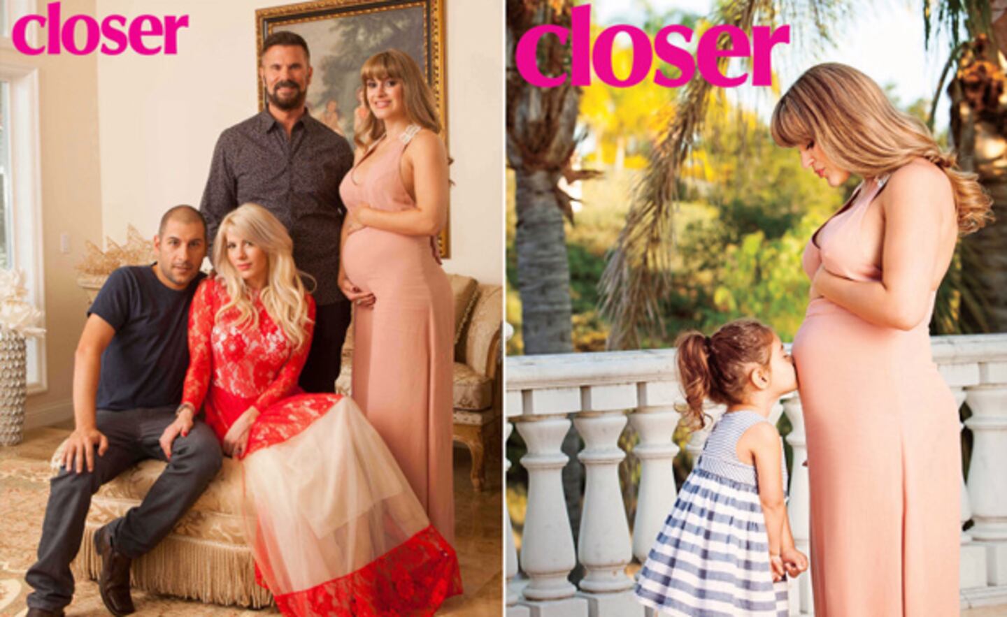 Lorenzo Lamas, Shawna Craig y Shayne Lamas, familia subrogante. (Foto: Closer Weekly)