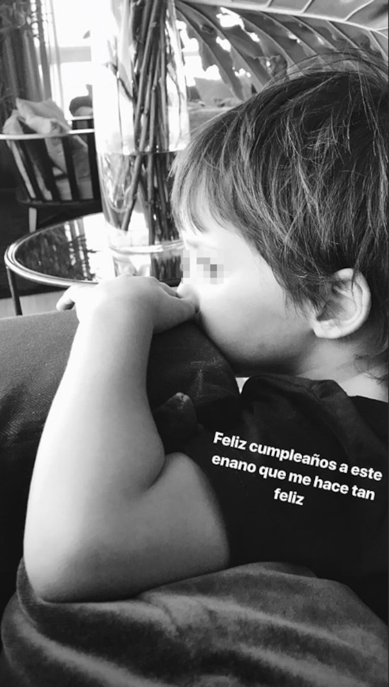 Lorenzo Tinelli cumplió 4 añitos y su familia le dedicó dulces mensajes en las redes