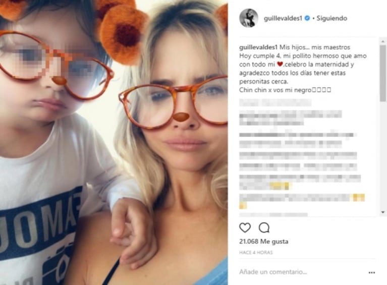 Lorenzo Tinelli cumplió 4 añitos y su familia le dedicó dulces mensajes en las redes