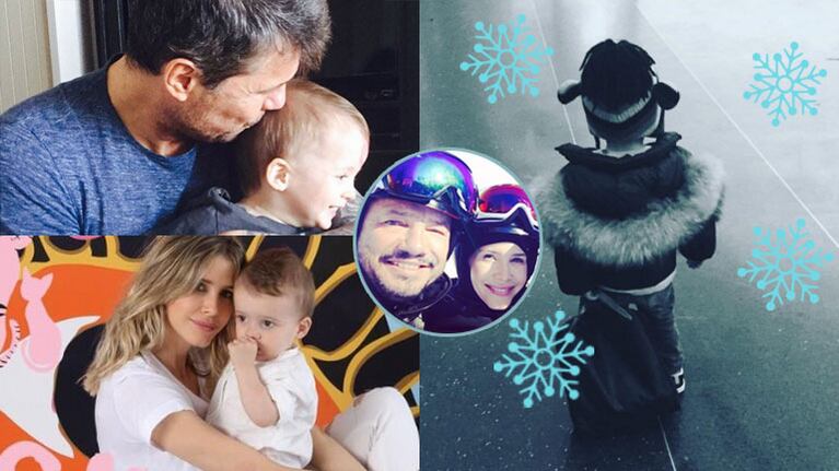 Lorenzo Tinelli lleva la onda de sus famosos papis en la sangre (Fotos: Instagram). 