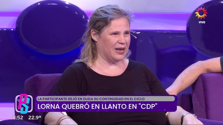 Lorna en Puro Show (Foto: captura de eltrece).