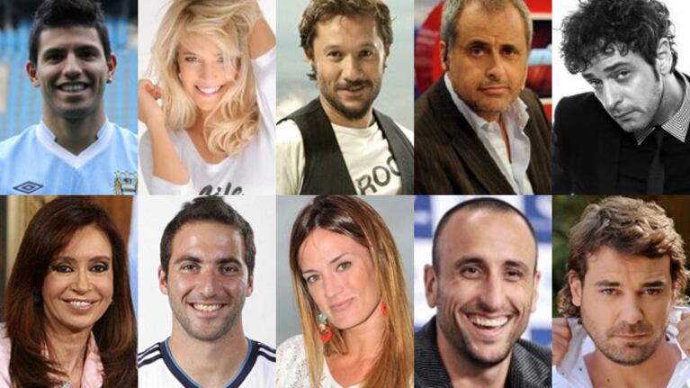 Los 10 argentinos más seguidos en Twitter del 2013.