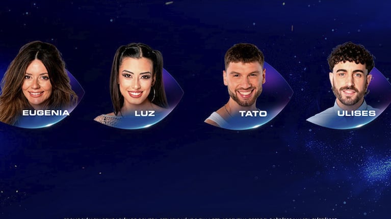 Los 4 finalistas de Gran Hermano. Foto: captura Telefe
