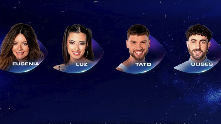 Los 4 finalistas de Gran Hermano. Foto: captura Telefe