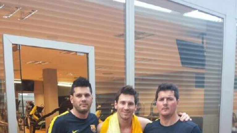 Los abdominales "espartanos" de Lio Messi (Foto: Twitter).